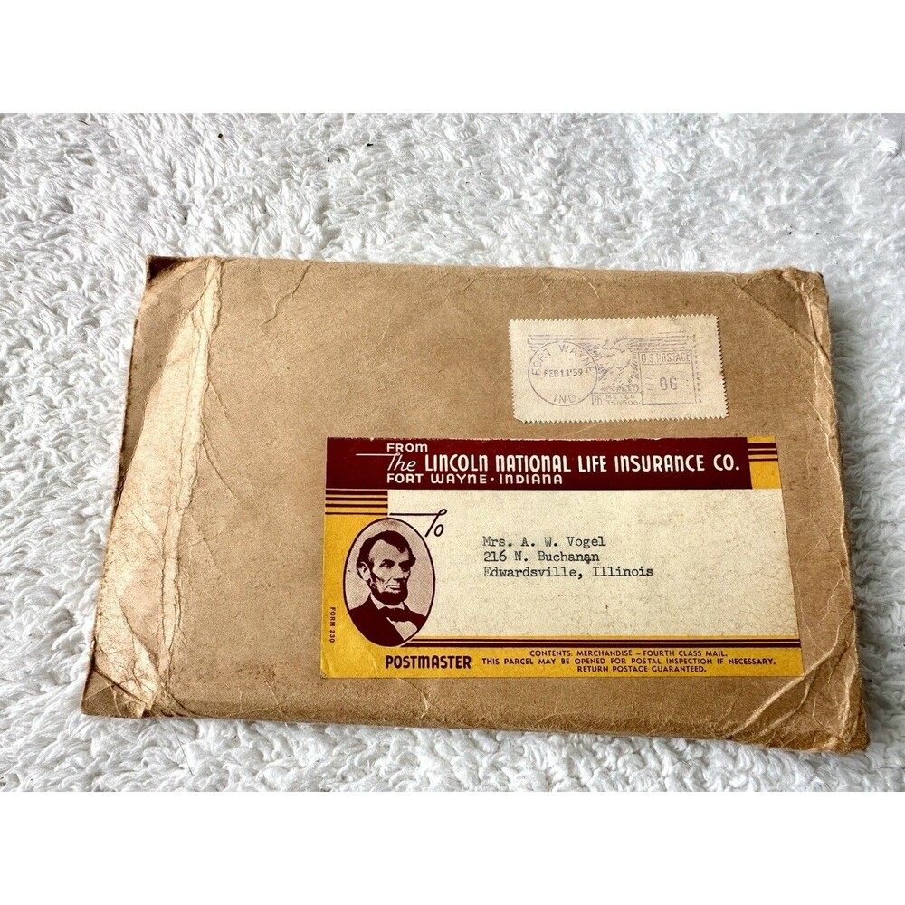 1959 Lincoln National Life Insurance Abraham Lincoln Booklet Set Ephemera